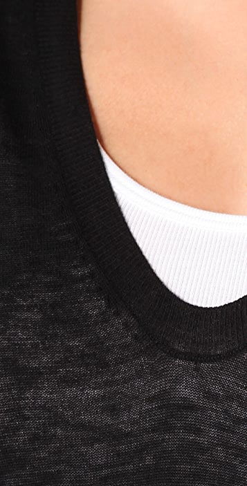 Vince純色混色紗V領(lǐng)毛衣 Shopbop上的毛腈混紗魅力